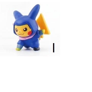 Pokemon figurenes doll Pikachu Gashapon Fashion Cross dress mini figure model 4-5CM kids birthday gift 幽灵卡通服皮卡丘公仔(1804L) - Image 15