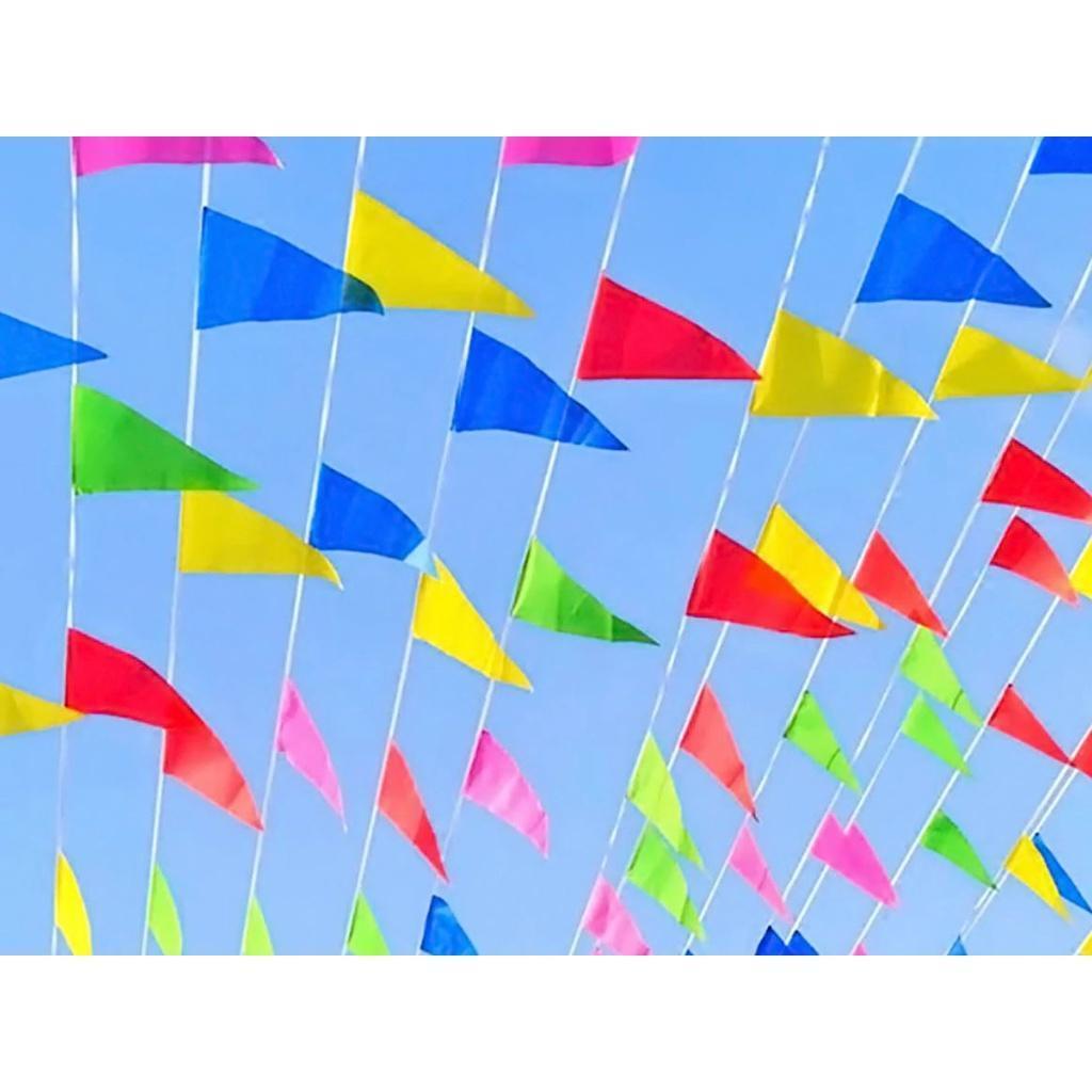 Wedding Festival Pennant String Banner Buntings Colorful Flag for Festival Party Holiday Decoration (655L)