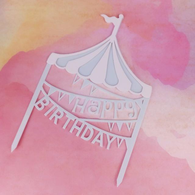 Amusement Park Theme Party Decorated Cake Insert Acrylic Cupcake Toppers Creative Letter Cake Decorating (505L) - Image 7