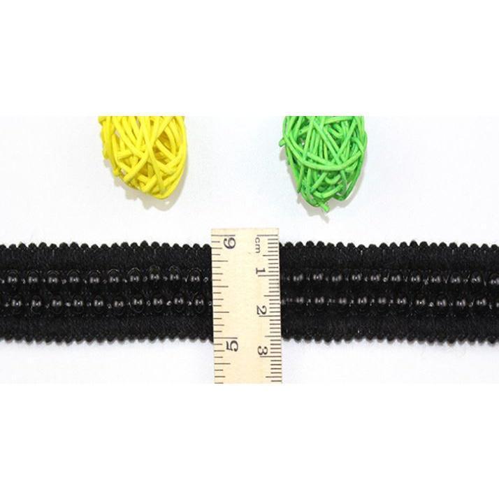 1yard/lot Pearl Beaded Lace Trim Tape Fabric White/black Lace Ribbon clothing Sewing Garment 二排/三排/四排珠子织带花边(1920L) - Image 8