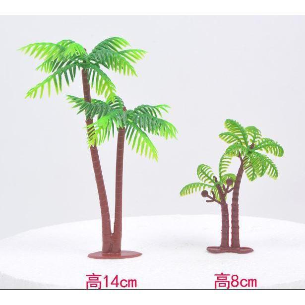 Coconut Tree Birthday Cake Cards Dessert Baking Fruit Insert Cards Toppers Decor (350L) - Image 4