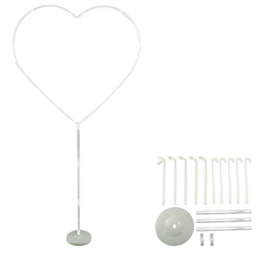 DIY Balloon Column Kit Durable Heart Shape Balloon Stand Pole and Base Set Wedding & Christmas Party(1862L) - Image 3