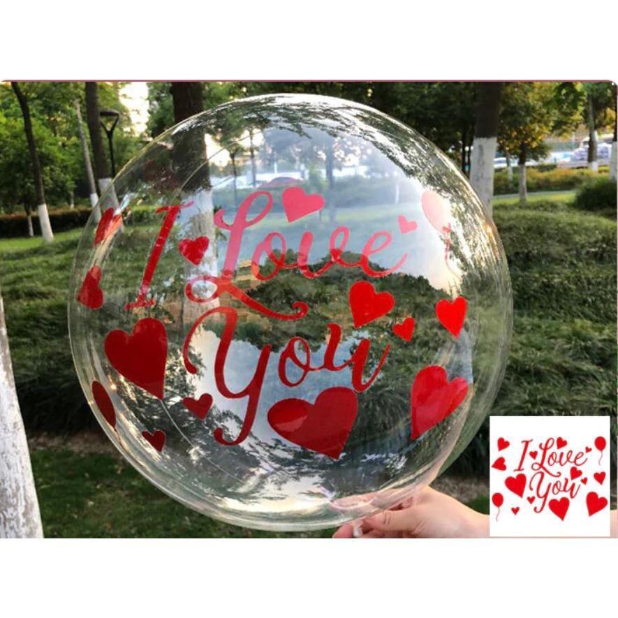 1pc Balloon Sticker for Bubble Clear Helium Balloon Birthday Party Decoration Wedding Valentine's Day 气球贴纸 (434L) - Image 2