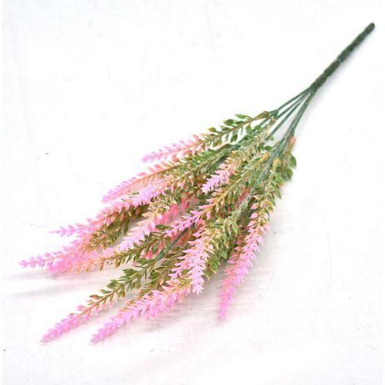 Romantic Artificial Flower Lavender Bouquet Green Leaves Decoration Creative Fake (660L) - Image 7