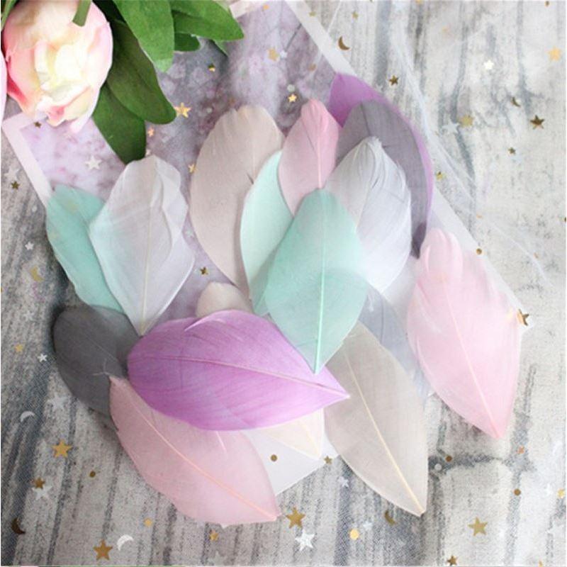 Feather Boa Natural Feathers Swan Plumas De Maconos 5-8cm Pheasant Feathers Wedding Plumes De Decoration(1184L)