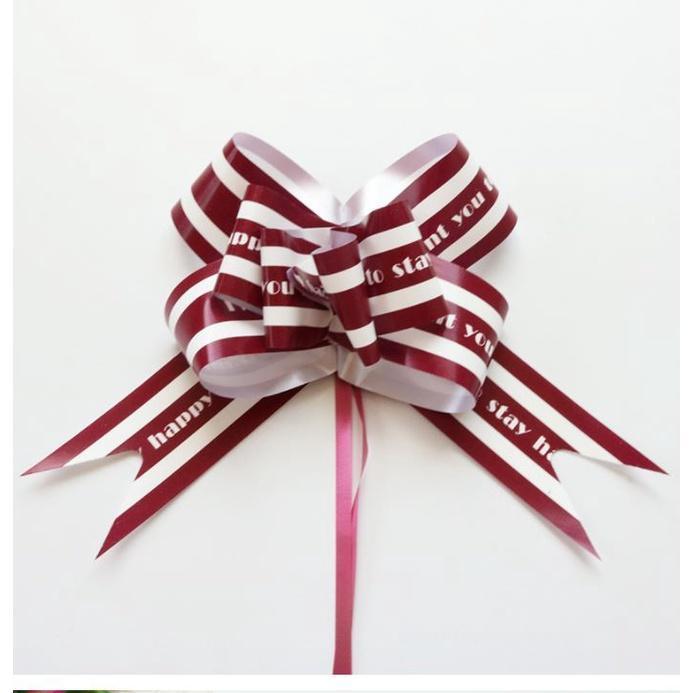 2pcs Large Macarons Ribbon Flower Packaging Gift Bags Pumping Garland for Home Party Wedding Car Decor Festive(1620L) - Image 4