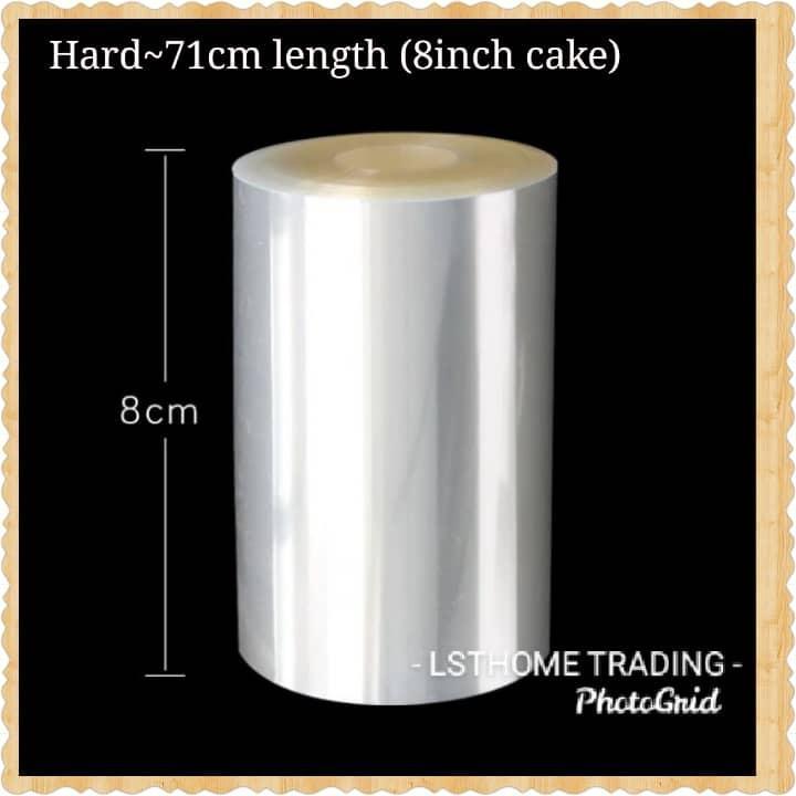 6/8/10/12cm Hard Soft Transparent Paper Clear Mousse Surrounding Edge Wrapping Tape Baking Cake Dessert Collar (1611L) - Image 19