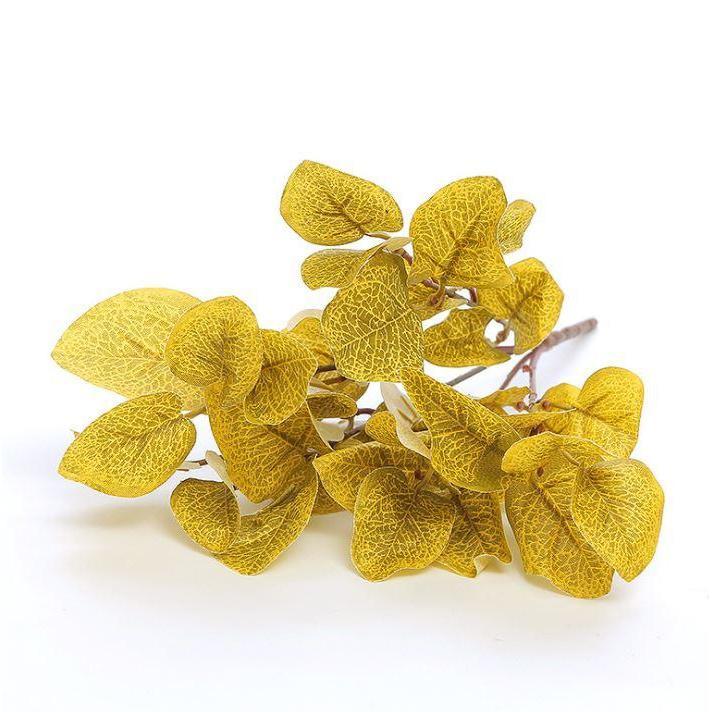 Simulation 5 branches money leaf silk eucalyptus round leaf artificial plants WeddingFlowerArrangementLeavesDecor(1289L) - Image 8