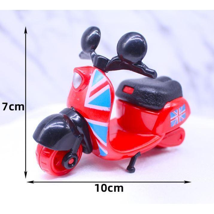 Multicolor-mixed Mini Alloy motorcycle toy birthday cake decoration for boy man children birthday party (1060L) - Image 11