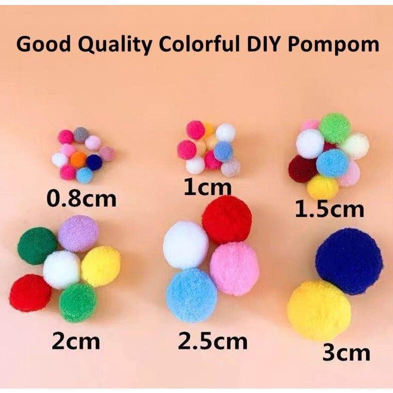 12pcs 30mm DIY Fluffy Soft Pompom Plush Pom Poms Ball Macaron Pompones Handmade Sewing Craft Kid Toy Wedding(1957L) - Image 3