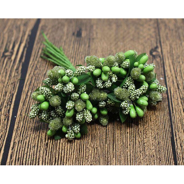 10Pcs Mini Stamen flower Artificial Flowers Craft Fake Flowers For Wedding Bouquet Party Scrapbooking Decor (1903L) - Image 13