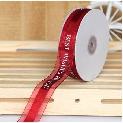 5M 25mm Printed Polyester Ribbon for Wedding Christmas Party Decorations DIY Bow Craft Ribbons Card Gift Wrapping(1404L) - Image 18