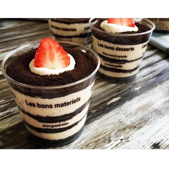 10set Disposable Milkshake Smoothie Cups Plastic Dessert Bowl Container with Lid for Bar Cafe Home Summer Party (1488L) - Image 3