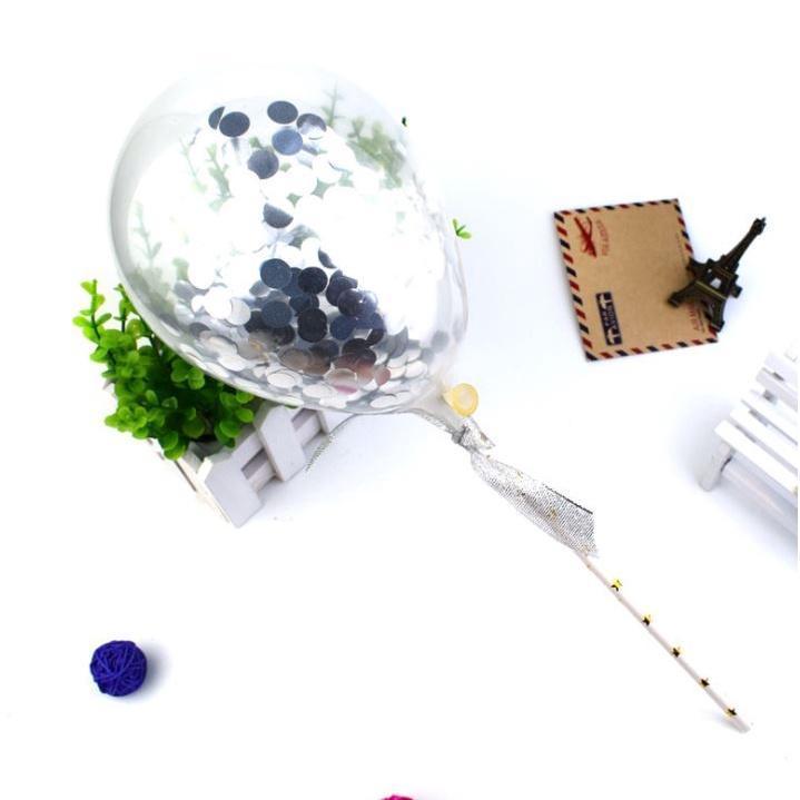 5-inch cake wave ball confetti wave ball aluminum foil sequins transparent balloons (296L) - Image 10