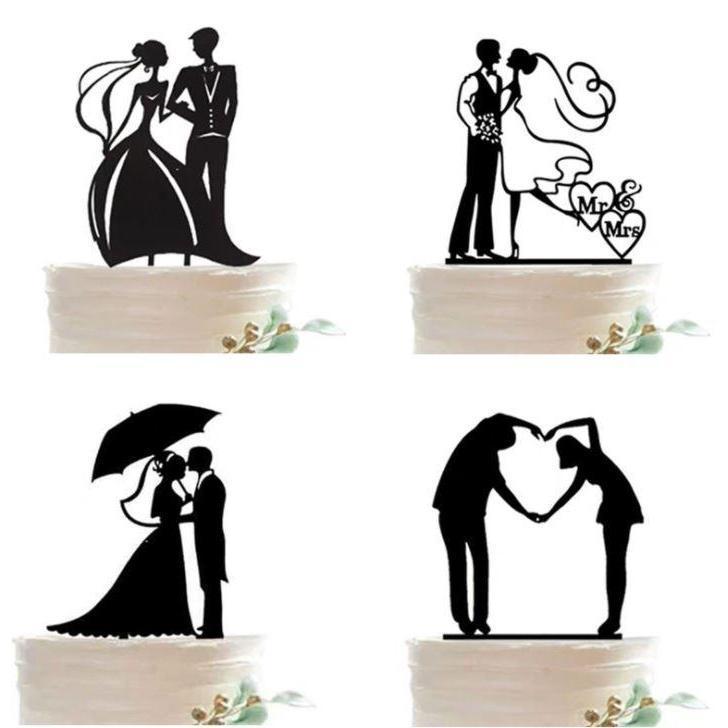 Paper Mr & Mrs Cake Flags Love Heart Wedding Cake Topper Bride Groom Wedding Party Cake Baking Decoration (1305L)