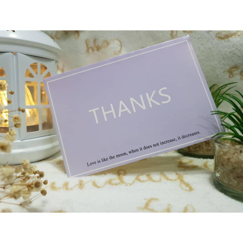1Pcs Thank You Cards for supporting my small business card for wedding gift package decor Writable Thanks Cards (1545L) - Image 10
