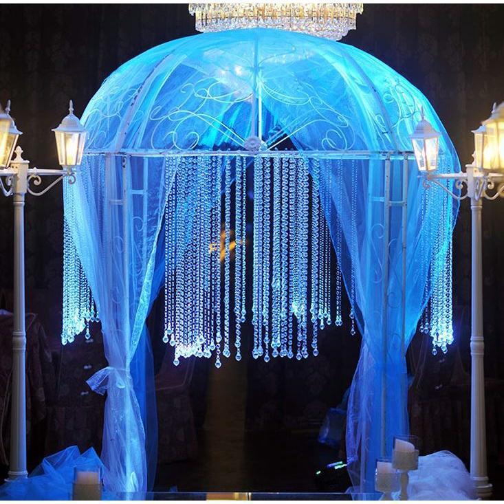 1M 14/16/18mm Crystal Clear Acrylic Octagonal Bead Garland Strand Curtain Christmas Hanging Wedding Decor Trees(1799L) - Image 8