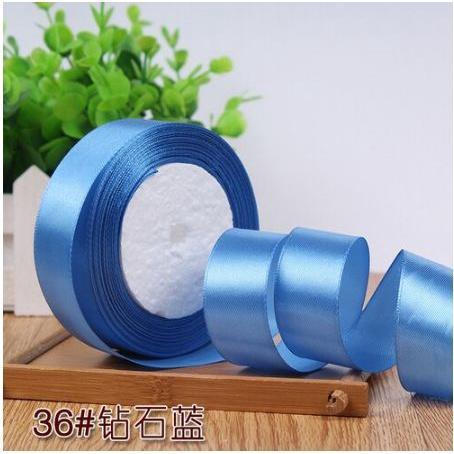 2.5cm Handmade DIY Material Silk Satin Ribbon for Wedding Party Gift Wrap Accessories Sewing Christmas Decoration(533L) - Image 9