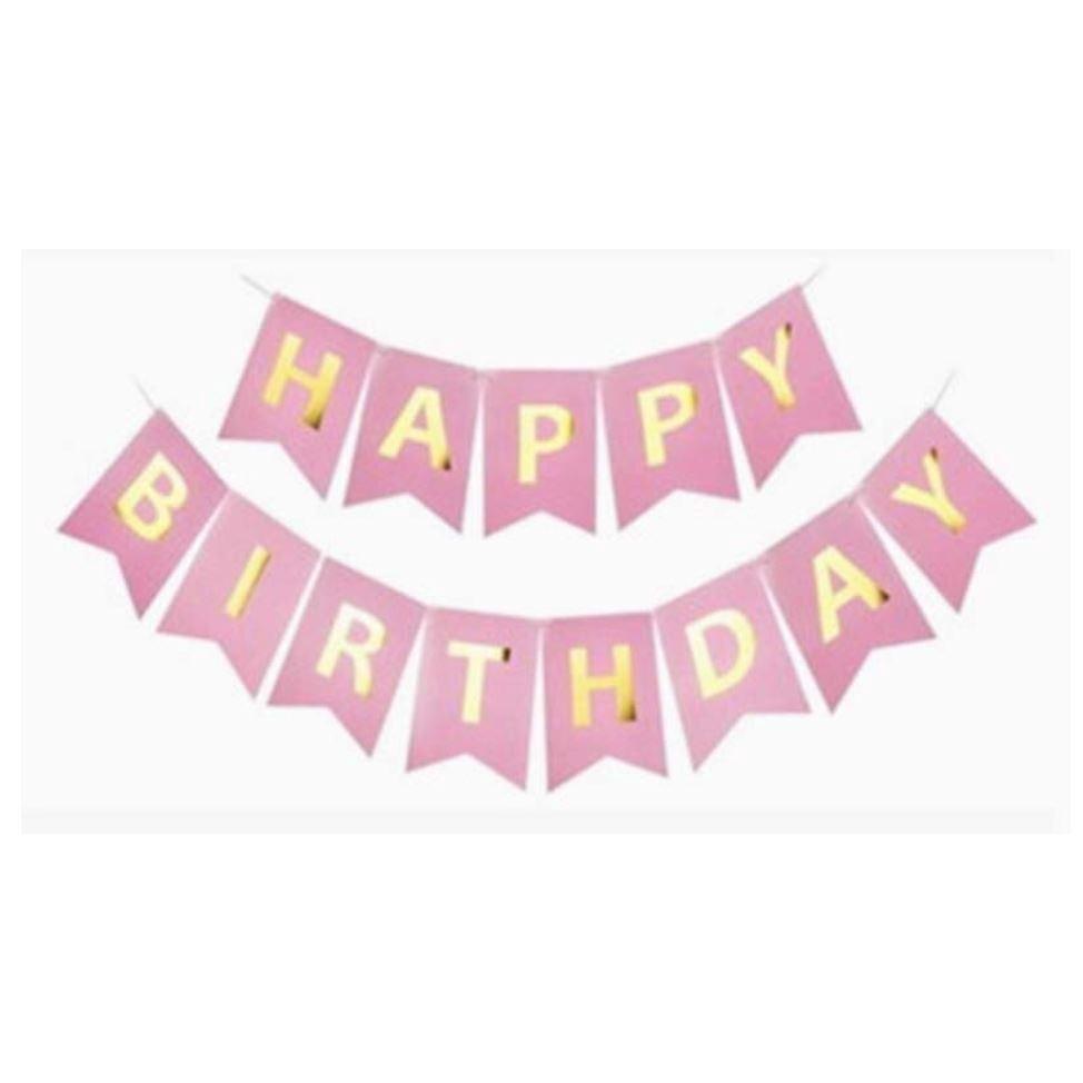 Paper Bunting Garland Banners Flags Happy Birthday Banner Boys Girl Baby Shower Birthday Party Decoration(692L) - Image 8