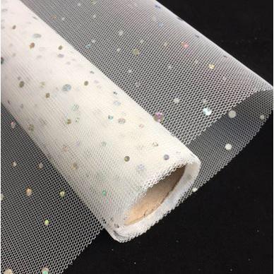 50cm x 1yard Sequins Lace Mesh Flowers Wrapping Paper GiftPackagingMaterials DIY Valentine's DayBouquetMaterials (1372L) - Image 13