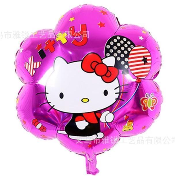 50*50cm Hello kitty balloon flower shape foil hello kitty printed baloon,cartoon KT cat helium balloons(237L) - Image 3