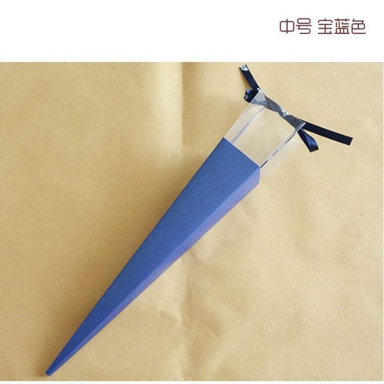 1pcs 6.5x43cm Transparency Bag Rose Single Flower Bag Bouquet Wrapping Paper Plastic Paper Bags Boxes Cases(493L) - Image 5
