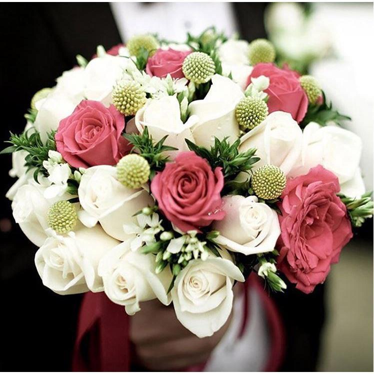 With Mud Plastic Torus With Flower Mud Accessories Florist Special Bride Holding Flowers Hand Flowers Celebration(1265L) - Image 4