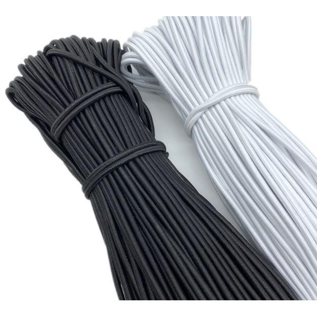 5yard 1mm~2mm Round High Elastic Sewing Elastic Band Fiat Rubber Band Waist Band Stretch 弹力绳 (1946L) - Image 2