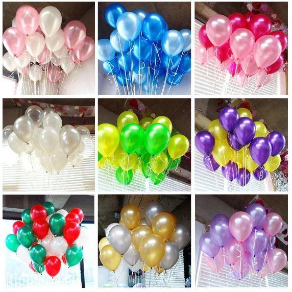 100pcs balloons 10inch 1.5g Latex Helium balloon Thickening Pearl party balloon Party Ball kid child toy (460L)