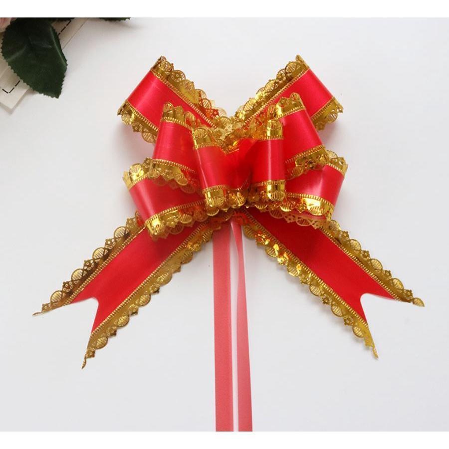 5pcs Pull Bow Ribbons Wedding Birthday Party Decor Birthday Gift Packing Romantic Home Car Decor DIY Pull Flower(704L) - Image 20