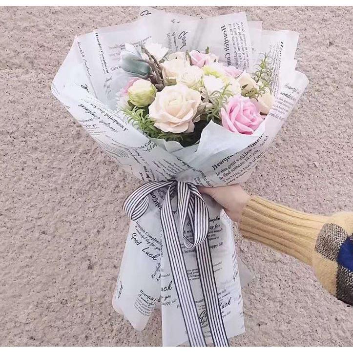 Design Water Proof English Opp Paper for wrapping Wedding Gift DIY Bouquet Packing Wrapping Paper (1367L) - Image 7