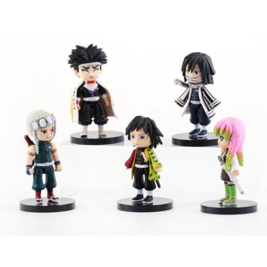 New 9 models Anime Demon Slayer: Kimetsu no Yaiba kamado tanjiro Q version toy hand office decoration新款鬼灭之刃9款(1742L) - Image 2