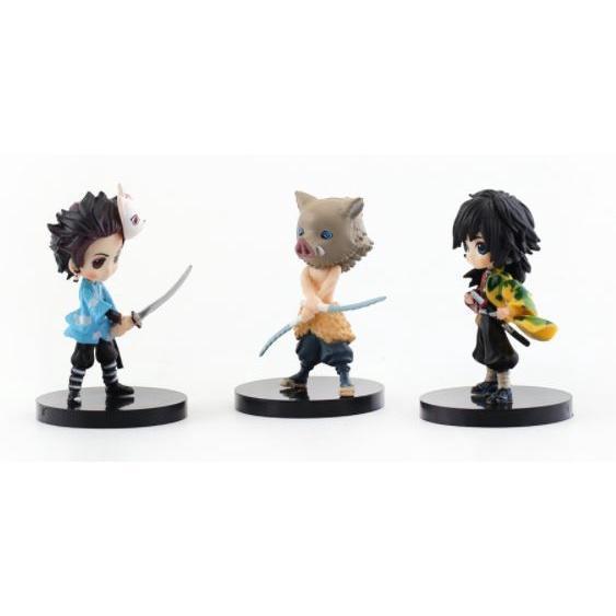 6 Pcs Anime Spot Ghost Blade Generation Sitting Q Version Cake Accessories Doll Doll Hand Model 鬼灭之刃6款炭次郎(1744L) - Image 3