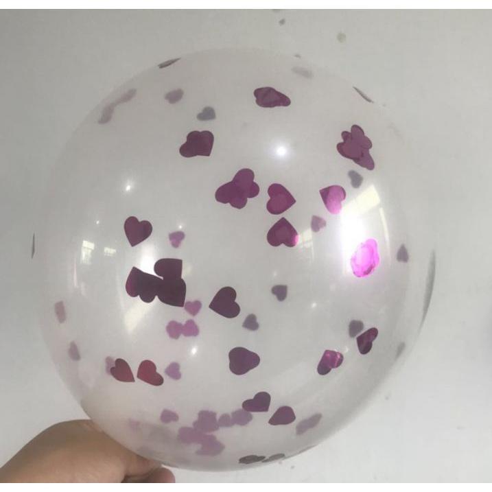 NEW 12Inch Heart Star Rainbow Blue Silver Rose Pink Confetti Latex Balloons Transparent for Party Birthday Decor(587L) - Image 12