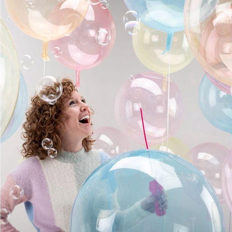 18 Inch Colorful Crystal Wave Ball Balloons Baby Shower Wedding Birthday Party Decoration(219L)