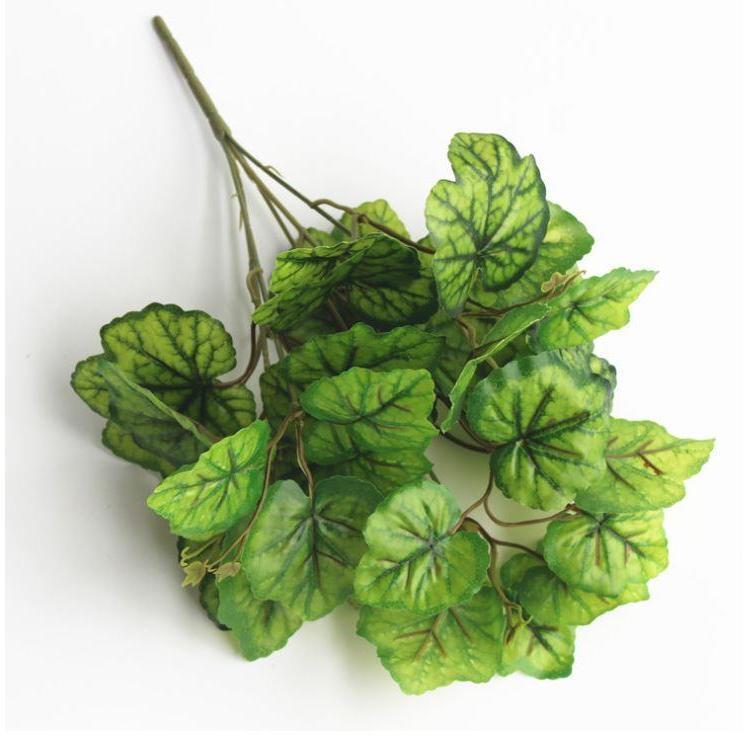 Home Garden Outdoor Wedding Decoration Fake Flower Artificial 5 Fork Plastic Fern Grass Green Leaf (662L) - Image 14