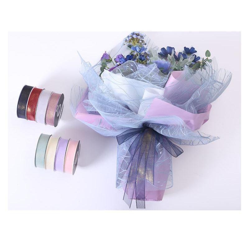 1yard Sheer Organza Silk Ribbon 30mm Ribbon for Crafts Gift Packing Wedding Party DIY Decoration (1263L)