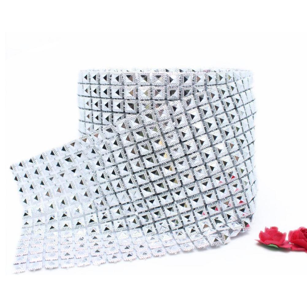 1yard 12rows plastic trim charms banding for sewing accessories, pyramid cheap custom Ribbon(1196L) - Image 11