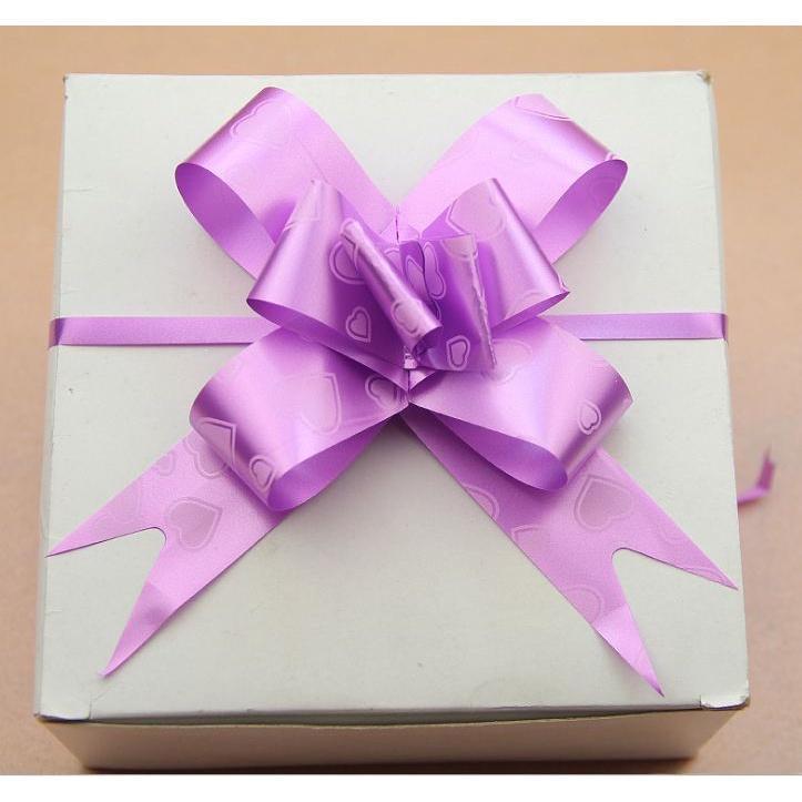 10pcs/lot 3cm Ribbon (Heart) Christmas Gift Wrap Pull Bows Gift Ribbons Happy New Year Birthday Wedding Car Decor(467L) - Image 7
