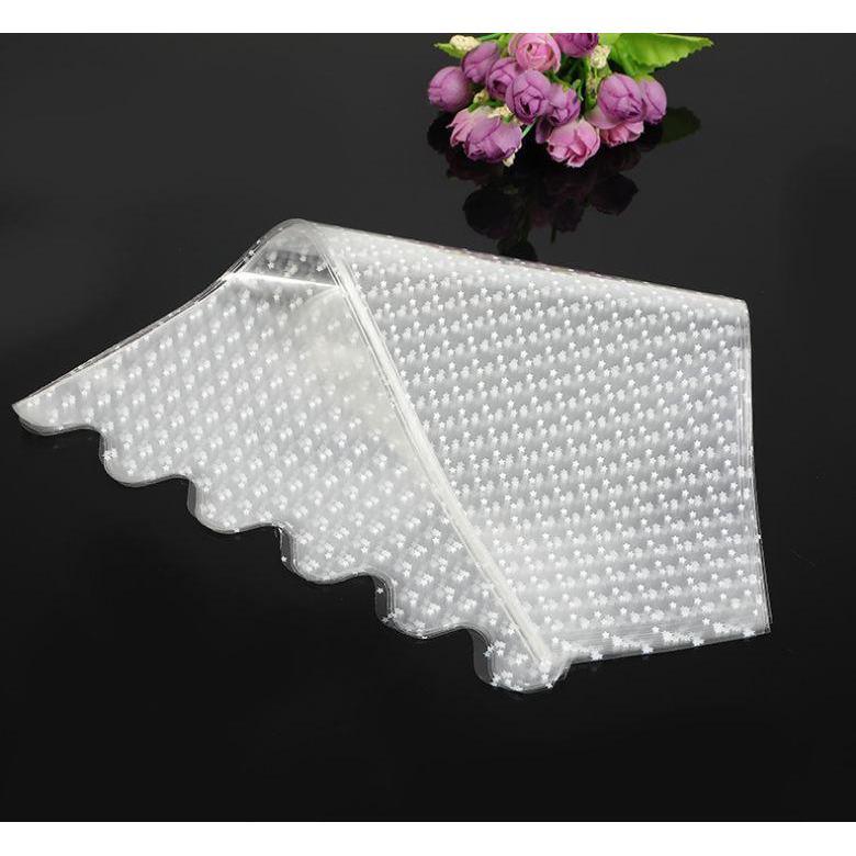 20pcs Transparency Opp Bag Wedding Rose Flower Bag Bouquet Wrapping Paper Plastic Bag Floral (569L)