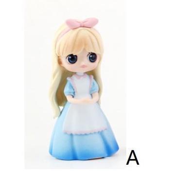 Disney Q Version Fairy Tale Rainbow Princess Action Figure Decorative Model Jasmine Big Eyes Doll Play House 公主4款(1831L) - Image 6