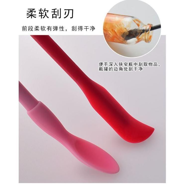 Silicone Spatula Mini Jam Scraper Small Tip Double-headed Scoop Cream Butter Spoon Kitchen Accessories Creative (2847L) - Image 4