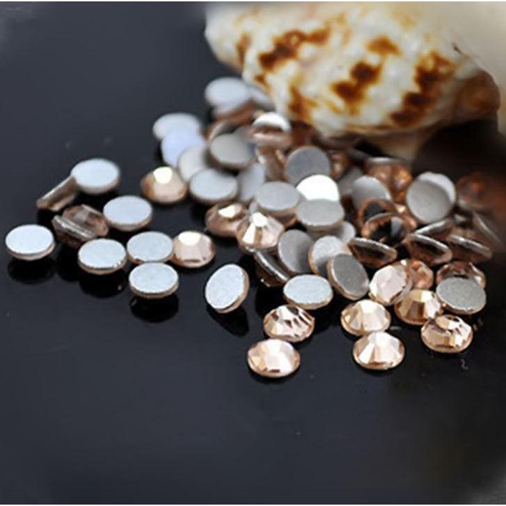 Crystals Stones Iron on Flat Back Gold yellow AB Hot Fix Strauss Crystal Hot fix Rhinestones for Clothes (836L) - Image 2
