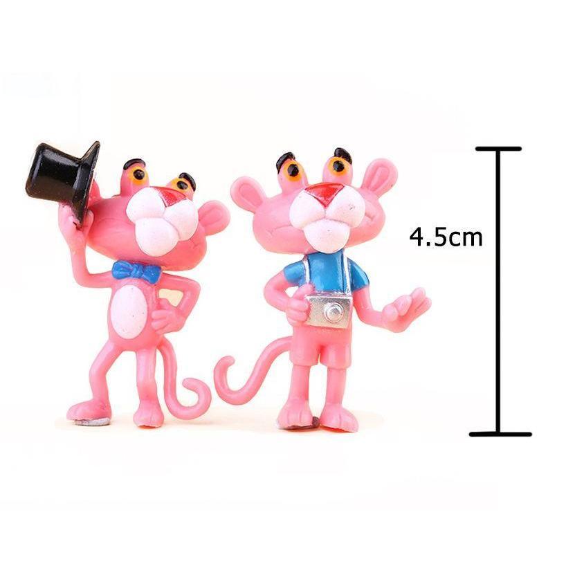 Mini Pink Panther Action Figure Toys Cute Cartoon 4.5Cm PVC Animals Model Toys (794L) - Image 5