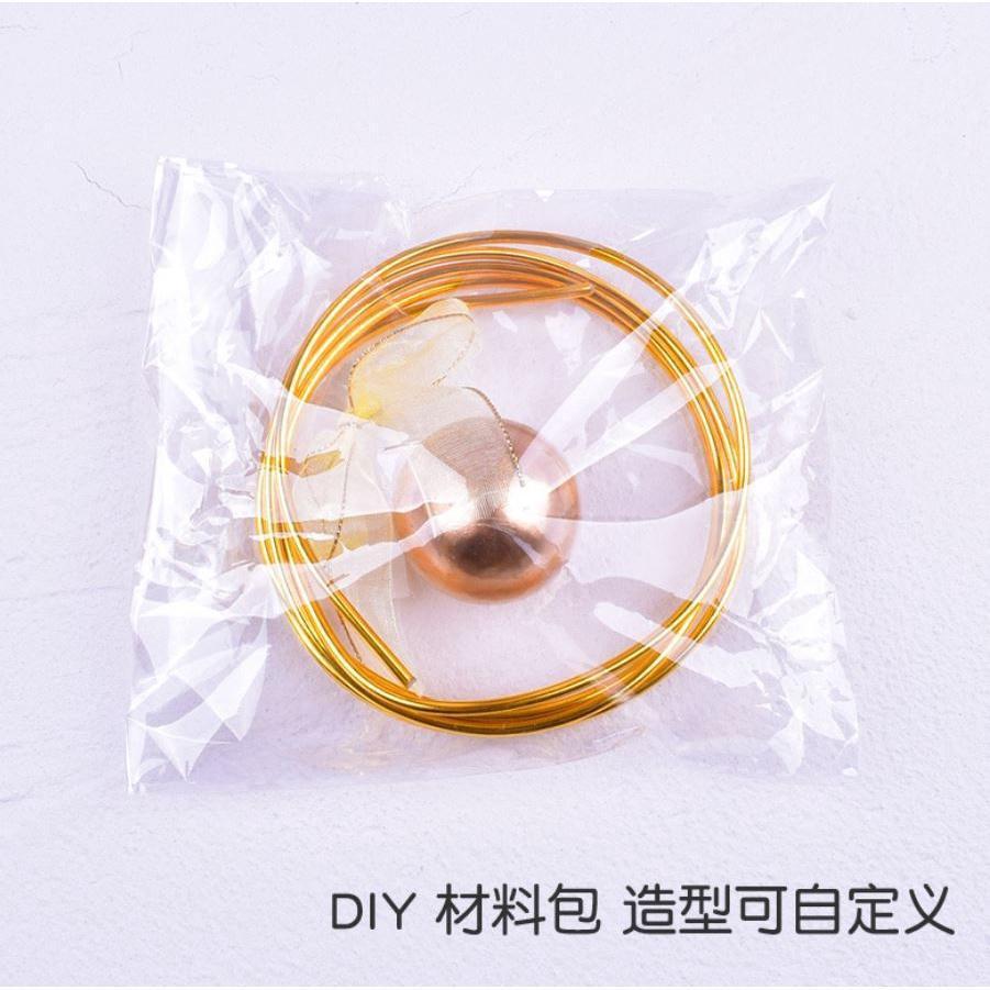 Golder Silver Ball Star Wire Iron Ring Circle Art Ribbon Cake Topper Birthday Decoration(1360L) - Image 9