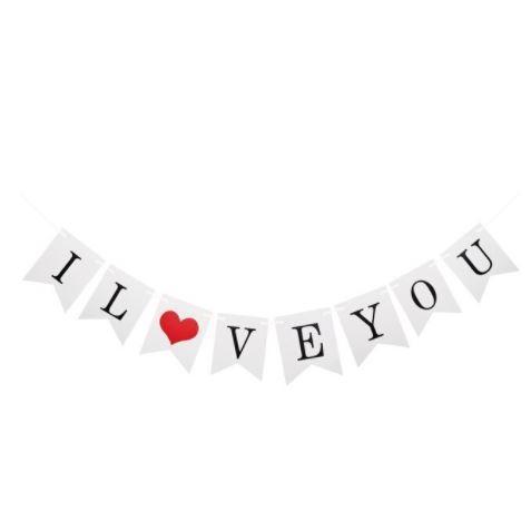 I LOVE YOU Marry Me Bunting Banner Marriage Proposal Engagement Party Deco Supplies Letter String Flag (1123L) - Image 12