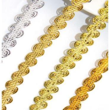 1Yard 9mm S Shaped Lace Trim Ribbon Curve Lace Trimming Clothes Accessories Wedding Craft DIY Sewing Fabric Lace(1546L)