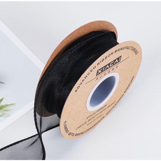 4cm*1yard Plain Fishtail Yarn Ribbon Bouquet Packaging Material Flower Baking Lace Ribbon 鱼尾纱波浪纱丝带纱带 (1924L) - Image 11