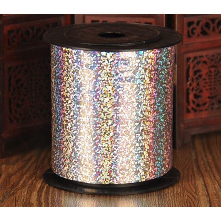 0.5cm*250yard Prism Hoop Holographic Tape For Gift Packing Laser Tape Balloon Ribbon Gold Glitter(694L) - Image 12