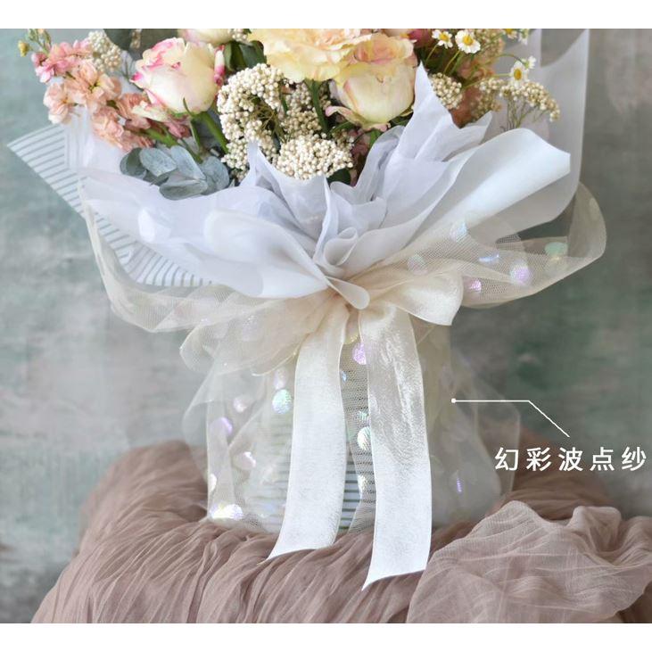 1yard 50cm New DIY Flower Wrapping Mesh Gift Packaging Material Bouquet Florist WeddingDecorationFloristSupplies (1353L) - Image 2